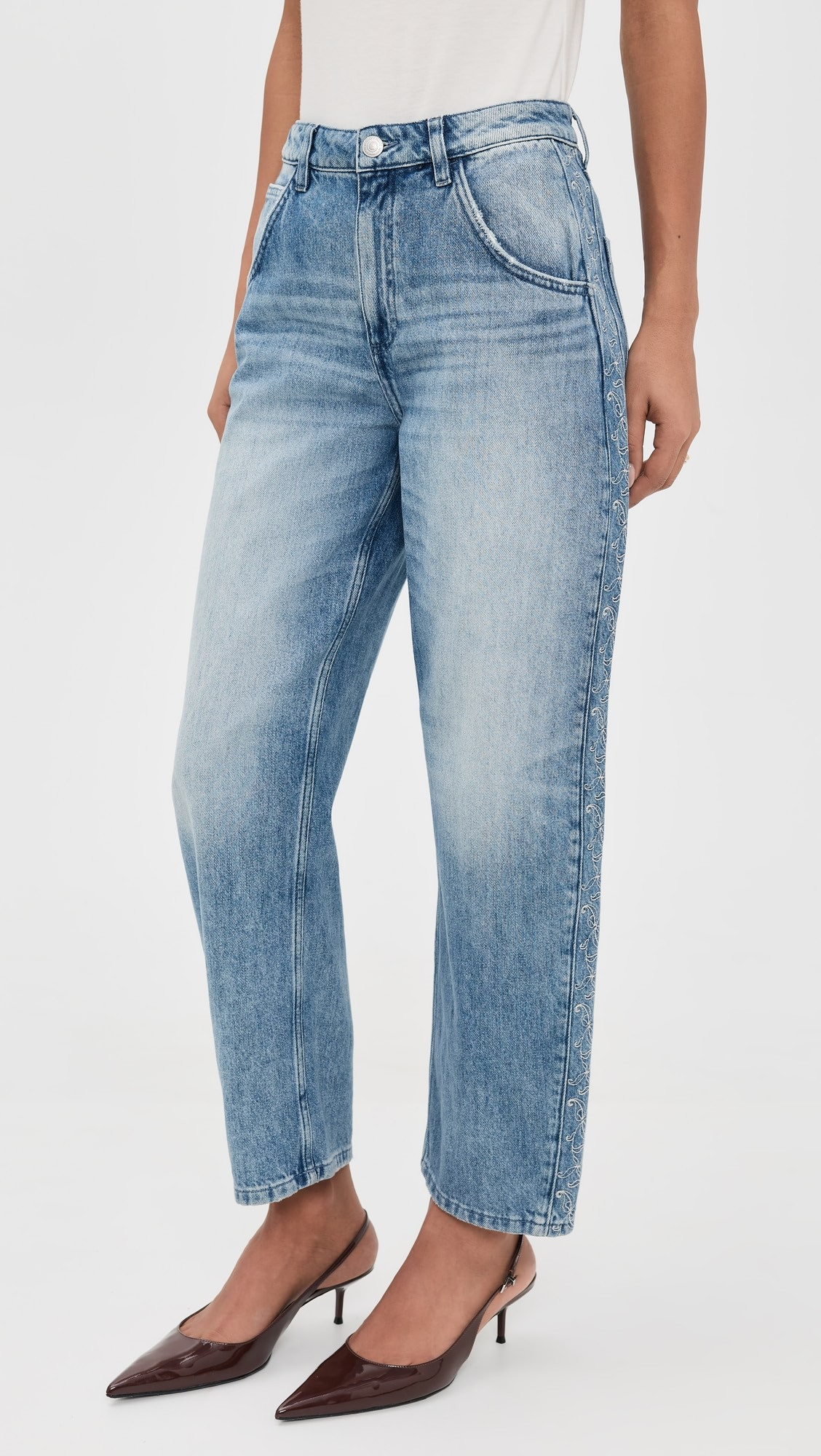 Embroidered Bo Jeans | Shopbop
