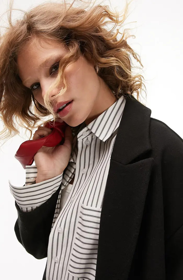 Topshop Unlined Longline Coat | Nordstrom | Nordstrom