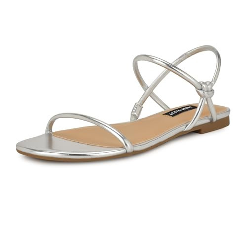 Nine West Women's Maizy Sandal, Silver 040, 9.5 | Amazon (US)