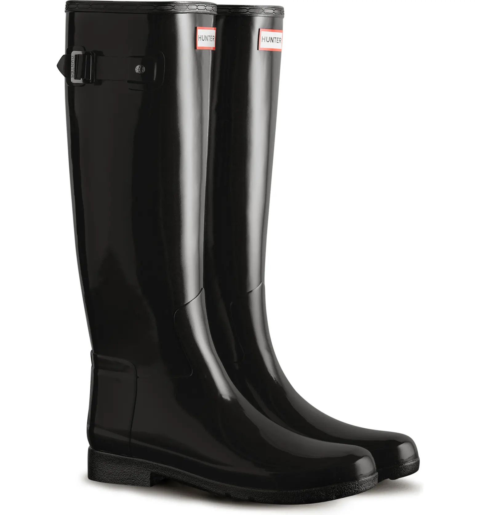 Refined Tall Gloss Waterproof Rain Boot (Women) | Nordstrom