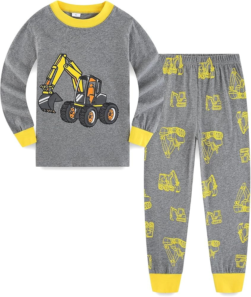 Toddler Boy Clothes Lounge Set Cute Firetruck Casual Long Sleeve T-Shirt and Matching Pants Cloth... | Amazon (US)