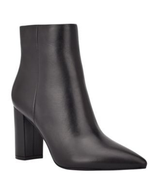 Marc Fisher Women's Glorena Block Heel Dress Booties - Black | Macy's