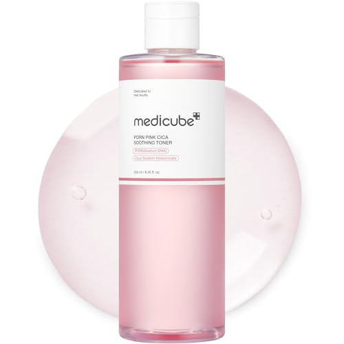 medicube Salmon DNA PDRN Pink CICA Soothing Toner I Pink Glow Toner for Skin Boosting, Soothing and Calming, Uneven Skin Tone, Peptide & Niacinamide, Korean Skin Care (250ml / 8.45 fl. oz.) | Amazon (US)