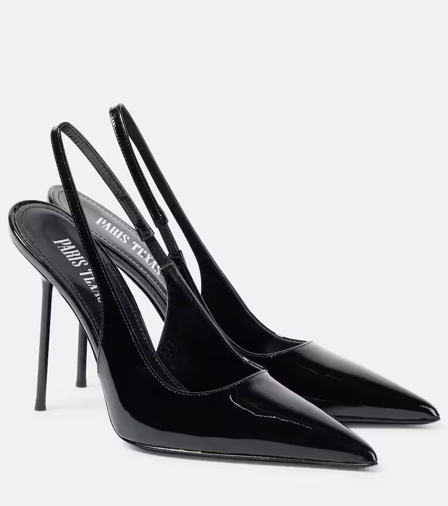 Paris Texas Lidia leather slingback pumps | Mytheresa (UK)