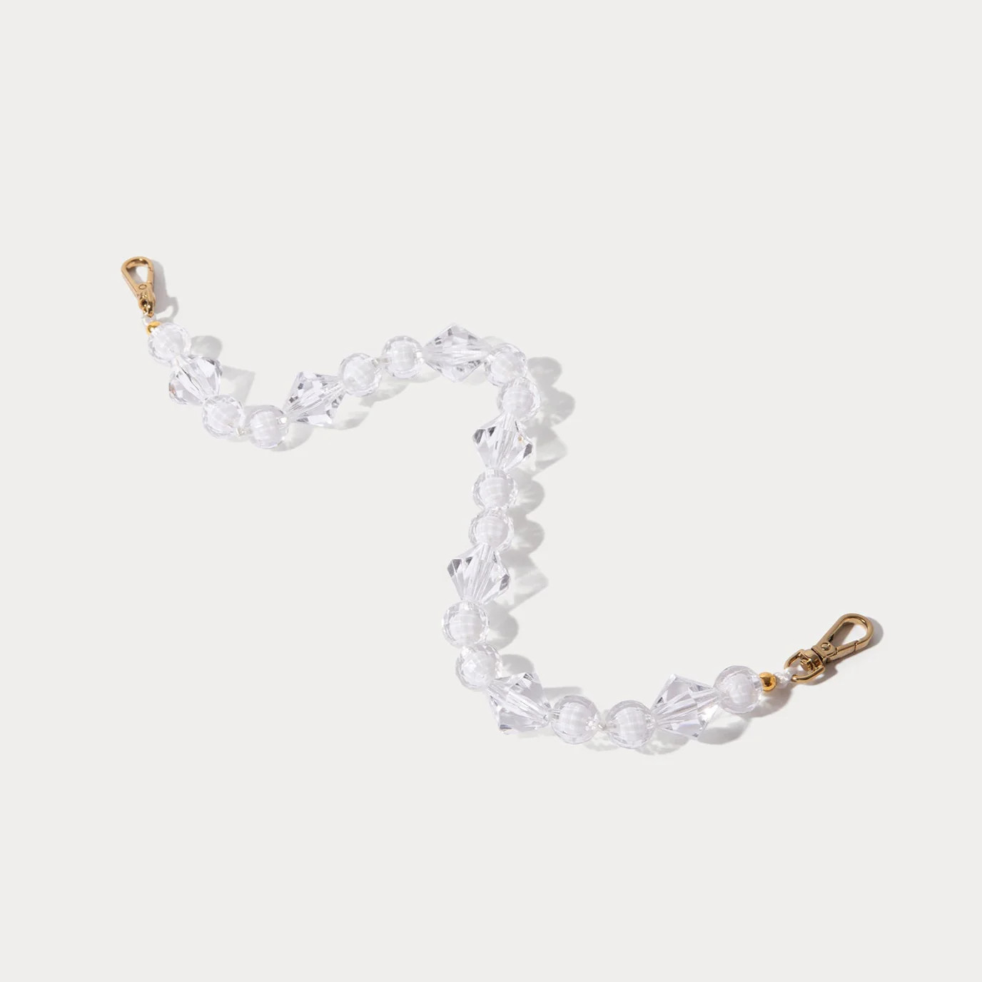 Brandi Wristlet - Clear/Gold | Bandolier