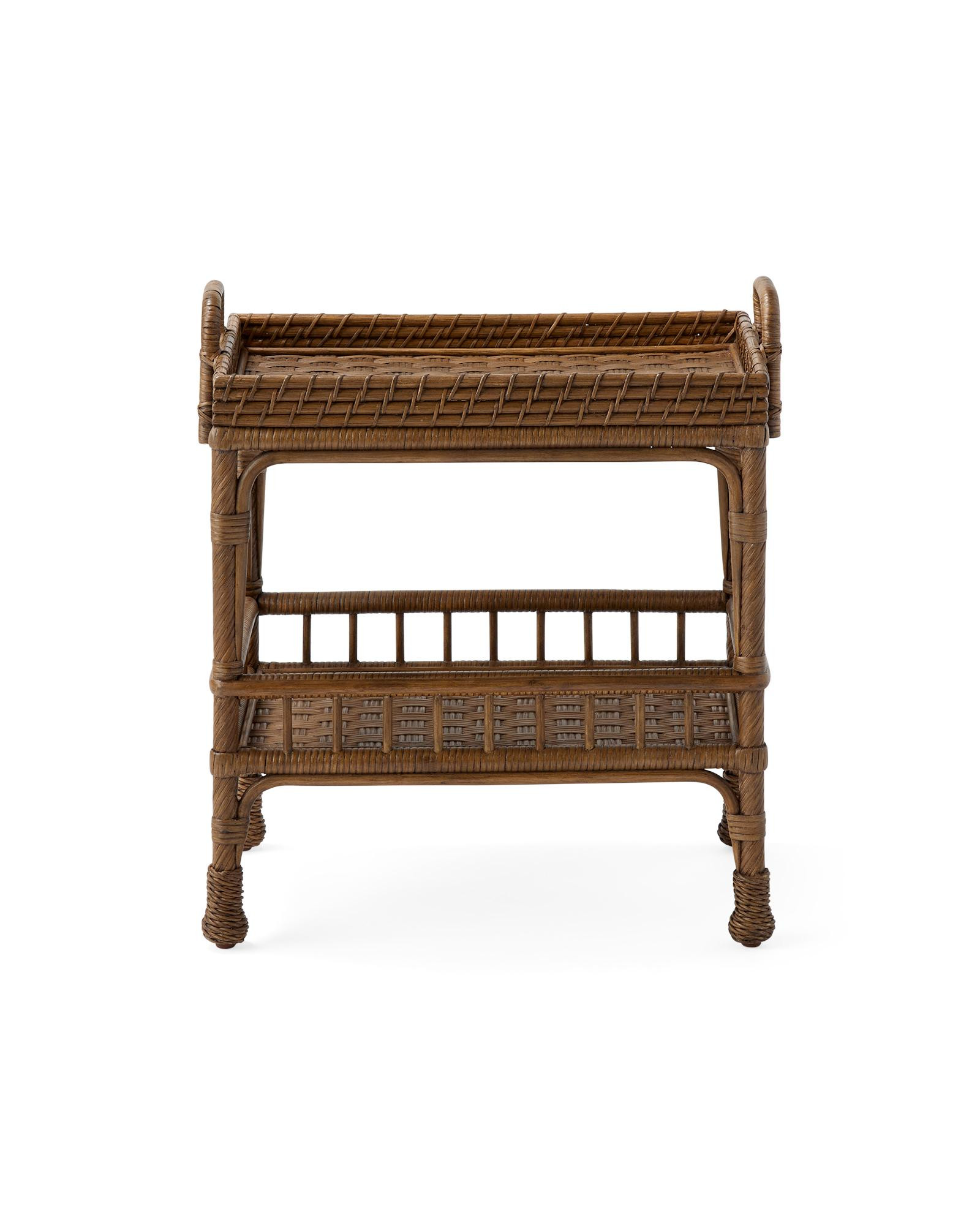 South Seas Rattan Side Table | Serena and Lily