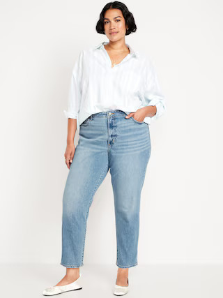 High-Waisted OG Straight Ankle Jeans | Old Navy (US)