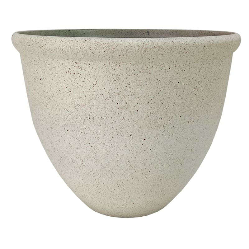 White Sanded Outdoor Planter, Small | At Home