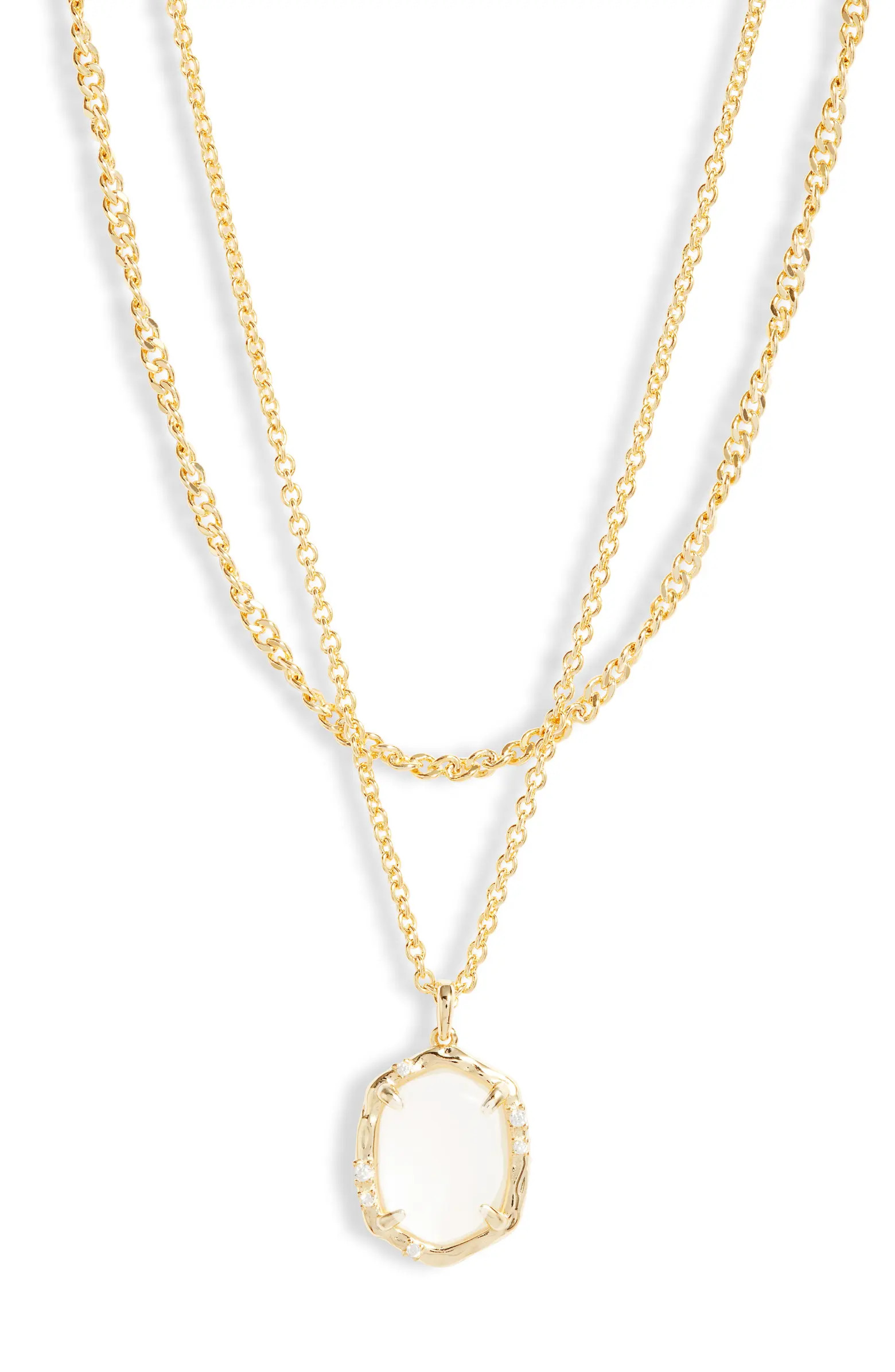 Daphne Layered Coral Pendant Necklace | Nordstrom