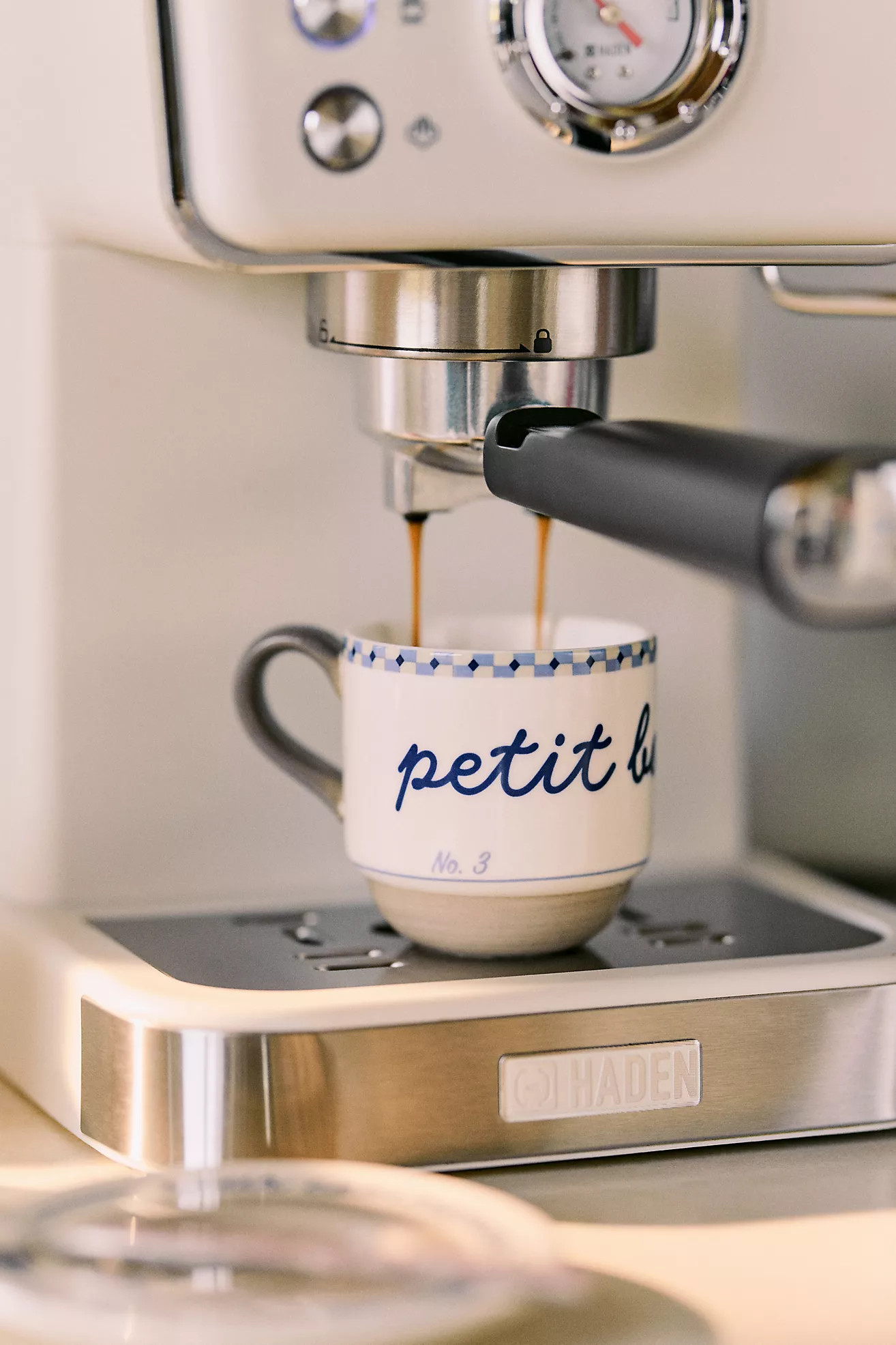 Café Violette Handpainted Stoneware Espresso Cup & Saucer | Anthropologie (US)