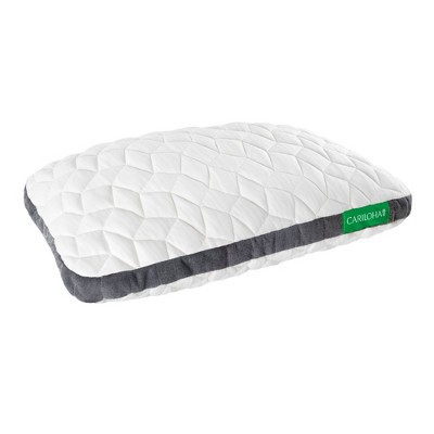 Cariloha Universal Flex Pillow Charcoal infused Viscose from Bamboo Memory Foam King White | Target