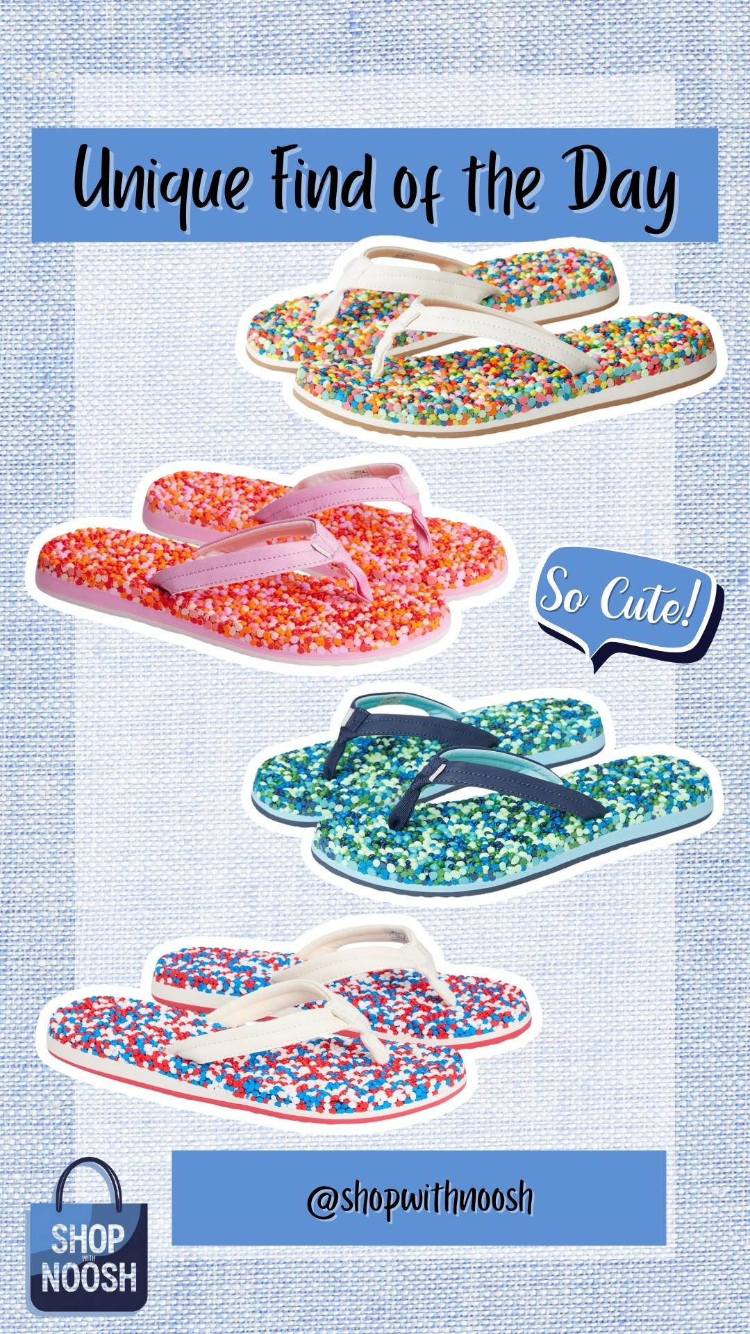 How fun and cute are these flip flops! They remind me of dippin dots 😂 and have amazing reviews! The rainbow pair is calling my name 🤩

#LTKShoeCrush #LTKFamily #LTKFindsUnder50