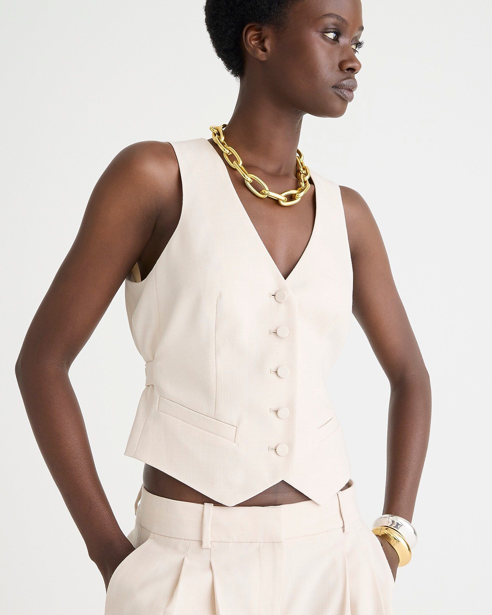 Slim-fit vest in Italian city wool blend | J. Crew US