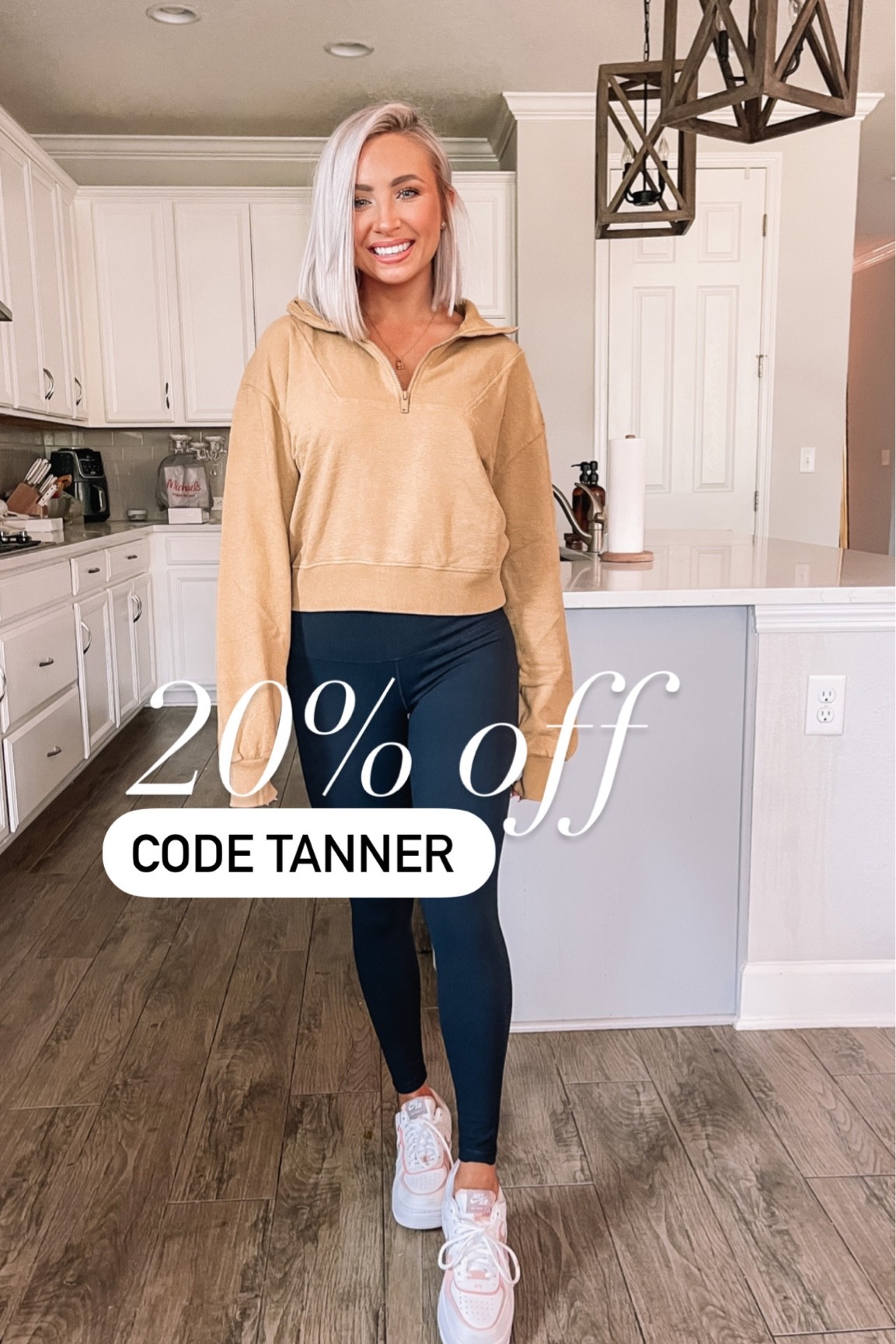Code TANNER for 20% off my half zip pullover (small)  and leggings (small) #activewear #pinklily 

#LTKunder50 #LTKstyletip #LTKSeasonal