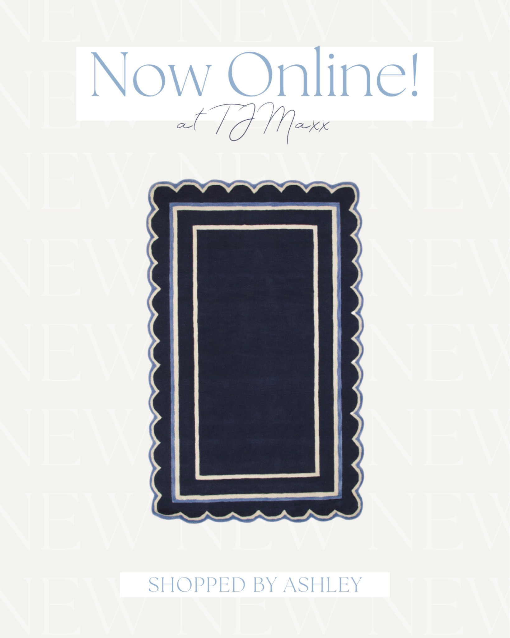 This popular scallop rug is now online at TJ Maxx! 

Wool rug, scallop rug, blue and white rug, area rug, Grandmillennial, Grandmillennial style 

#LTKstyletip #LTKhome