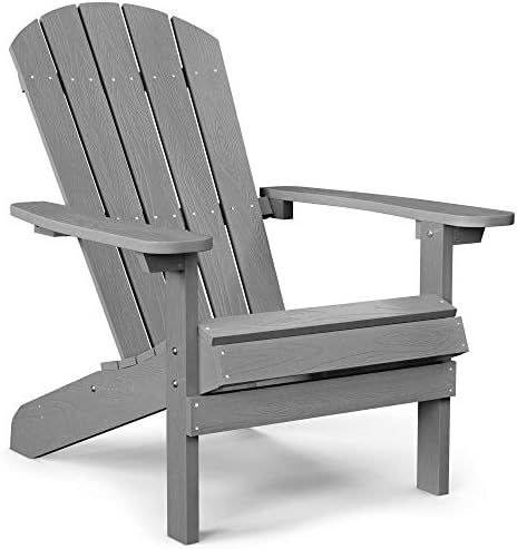 Amazon.com: YEFU Adirondack Chair Plastic Weather Resistant, Patio Chairs 5 Steps Easy Installati... | Amazon (US)