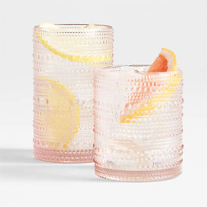 Alma Amber Double Old-Fashioned Glass + Reviews | Crate & Barrel | Crate & Barrel