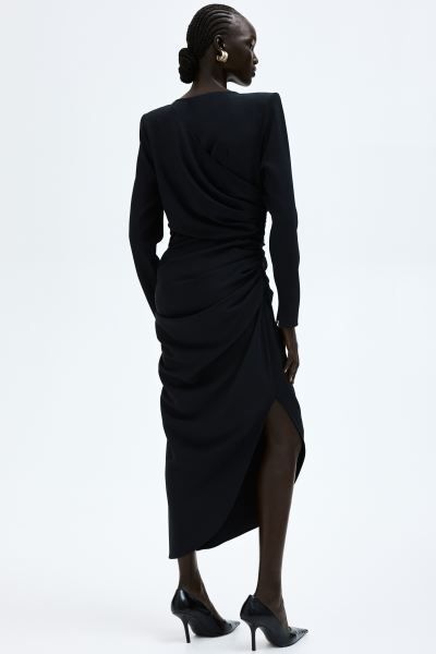 Twist-detail twill dress | H&M (UK, MY, IN, SG, PH, TW, HK)
