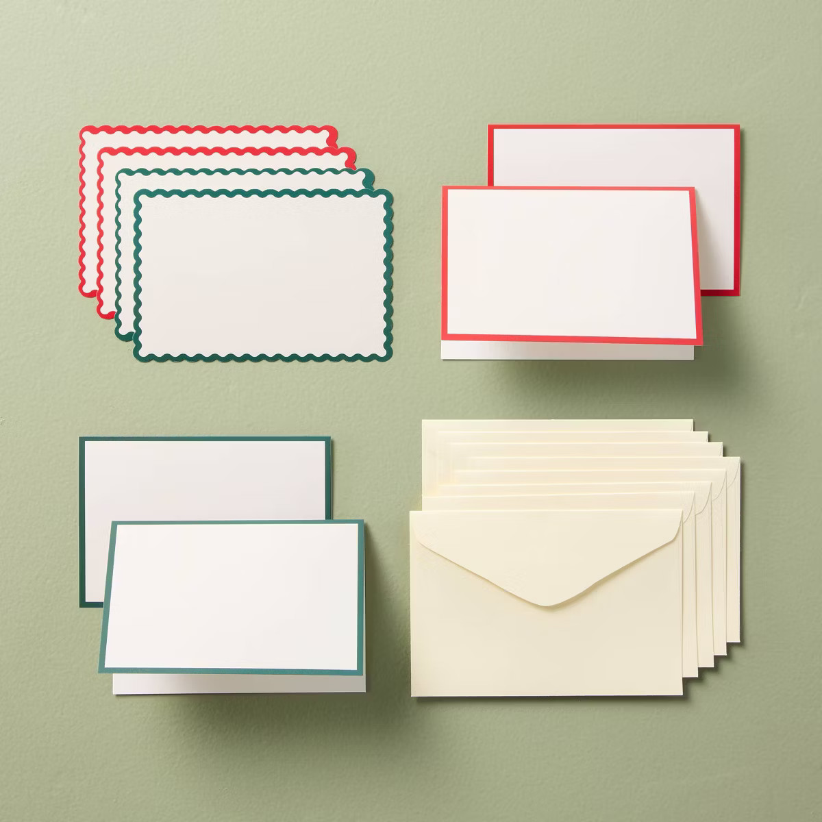 8ct Holiday Blank Card Set - Hearth & Hand™ with Magnolia | Target