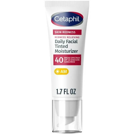 Cetaphil Redness Relieving Daily Facial Moisturizer SPF 40 Neutral Tint 1.7 fl oz | Walmart (US)