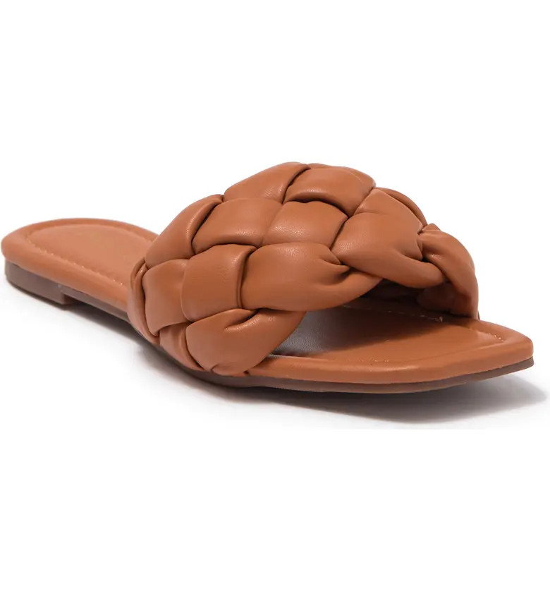 Chase & Chloe Weaver Braided Strap Slide Sandal | Nordstrom Rack
