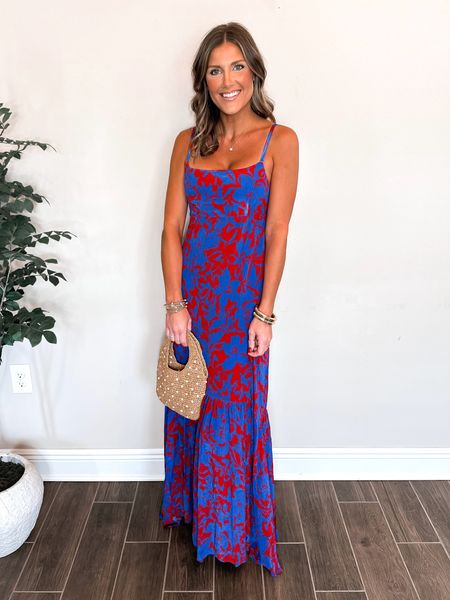 Wedding guest dress - I styled it for a more casual outdoor wedding with simple sandals and a straw mini bag! 

#LTKFindsUnder100 #LTKItBag #LTKWedding