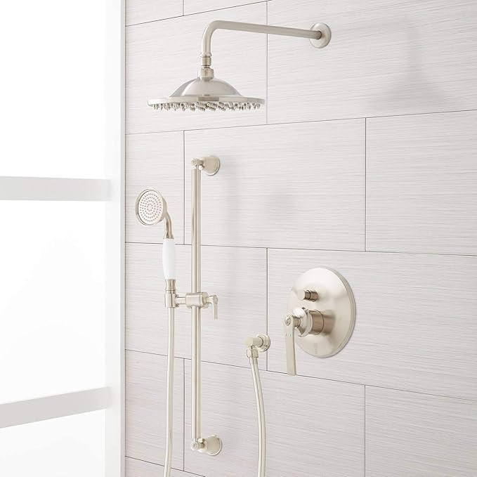 Signature Hardware 942309-10-1.8 Cooper Pressure Balanced Shower System with 10" Rain Shower Head... | Amazon (US)