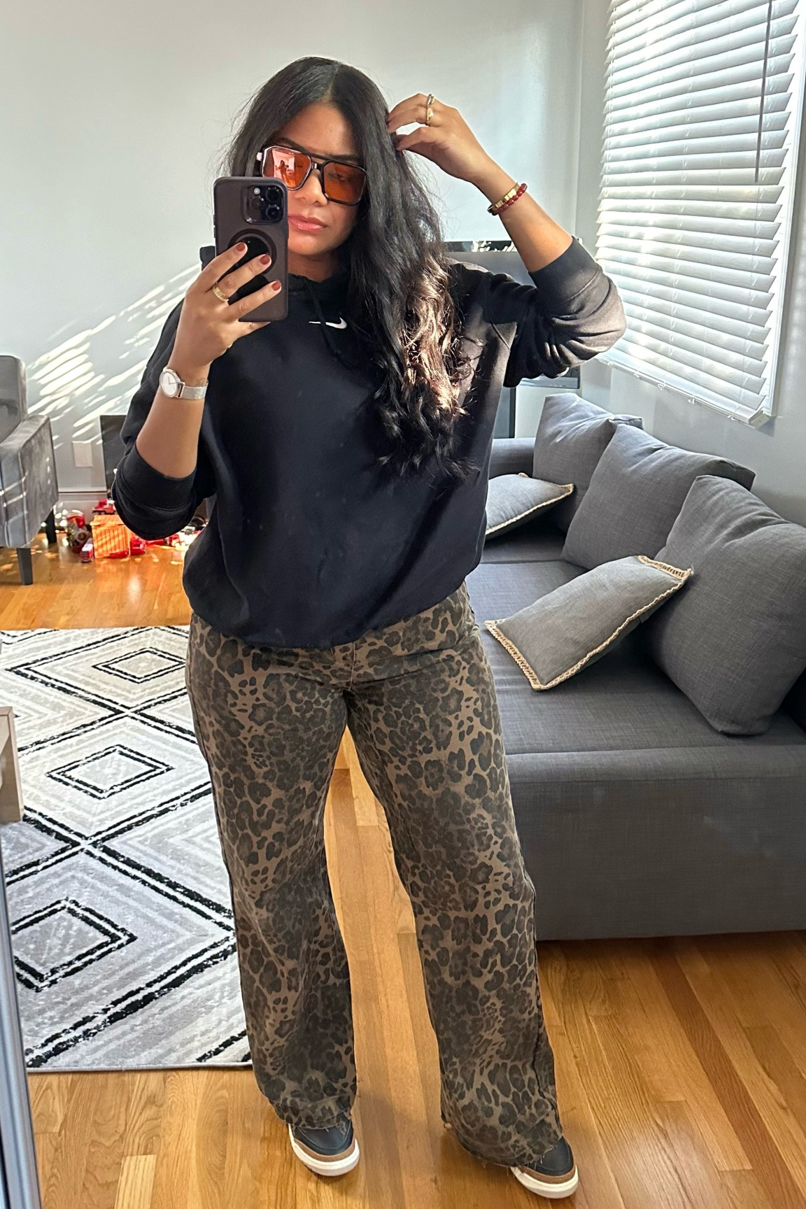Comfy fall outfit with fun leopard print🤎
Jeans: 32
Nike pullover hoodie: XL



#LTKSeasonal #LTKMidsize #LTKFindsUnder100