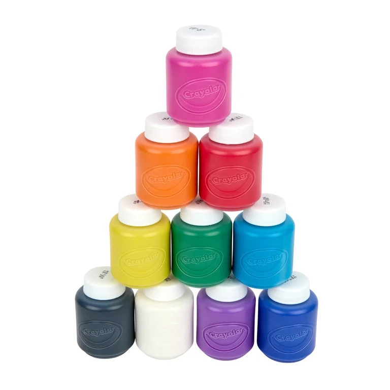 Crayola Washable Kids Paint Set, 10 Count, Easter Basket Essentials, Kids Arts & Crafts Supplies,... | Walmart (US)