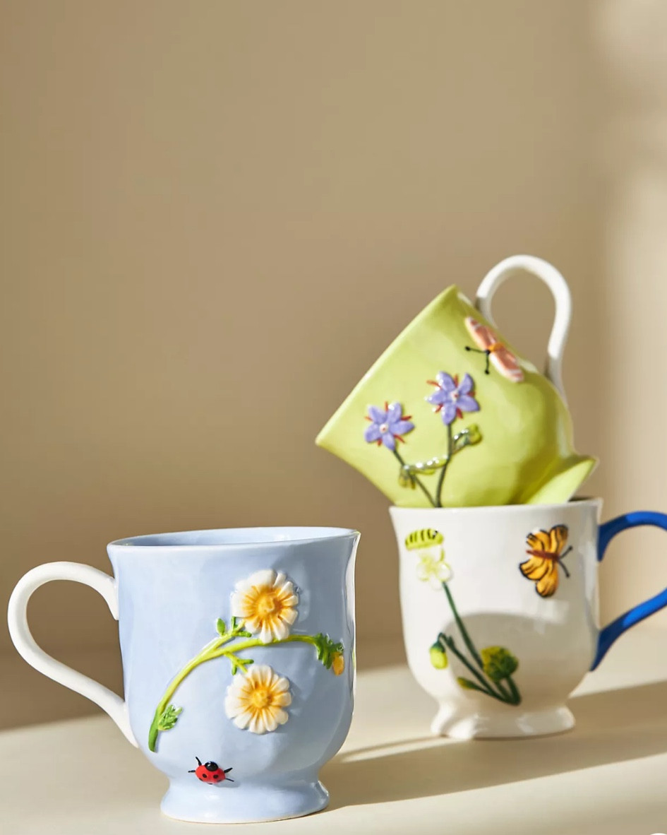 Also sharing these gorgeous mugs ! They’re so dainty and beautiful! I love artwork on mugs so much 🤍 

Anthropologie, Anthro living, Anthropologie Home, home finds, kitchen, kitchen finds, dining, mugs, beautiful mugs, coffee mugs


#LTKFind #LTKhome #LTKSeasonal