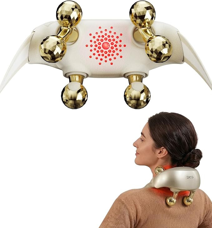 SKG H7 Ultra E Neck Massager for Pain Relief Deep Tissue Shiatsu Cordless Neck and Shoulder Massg... | Amazon (US)