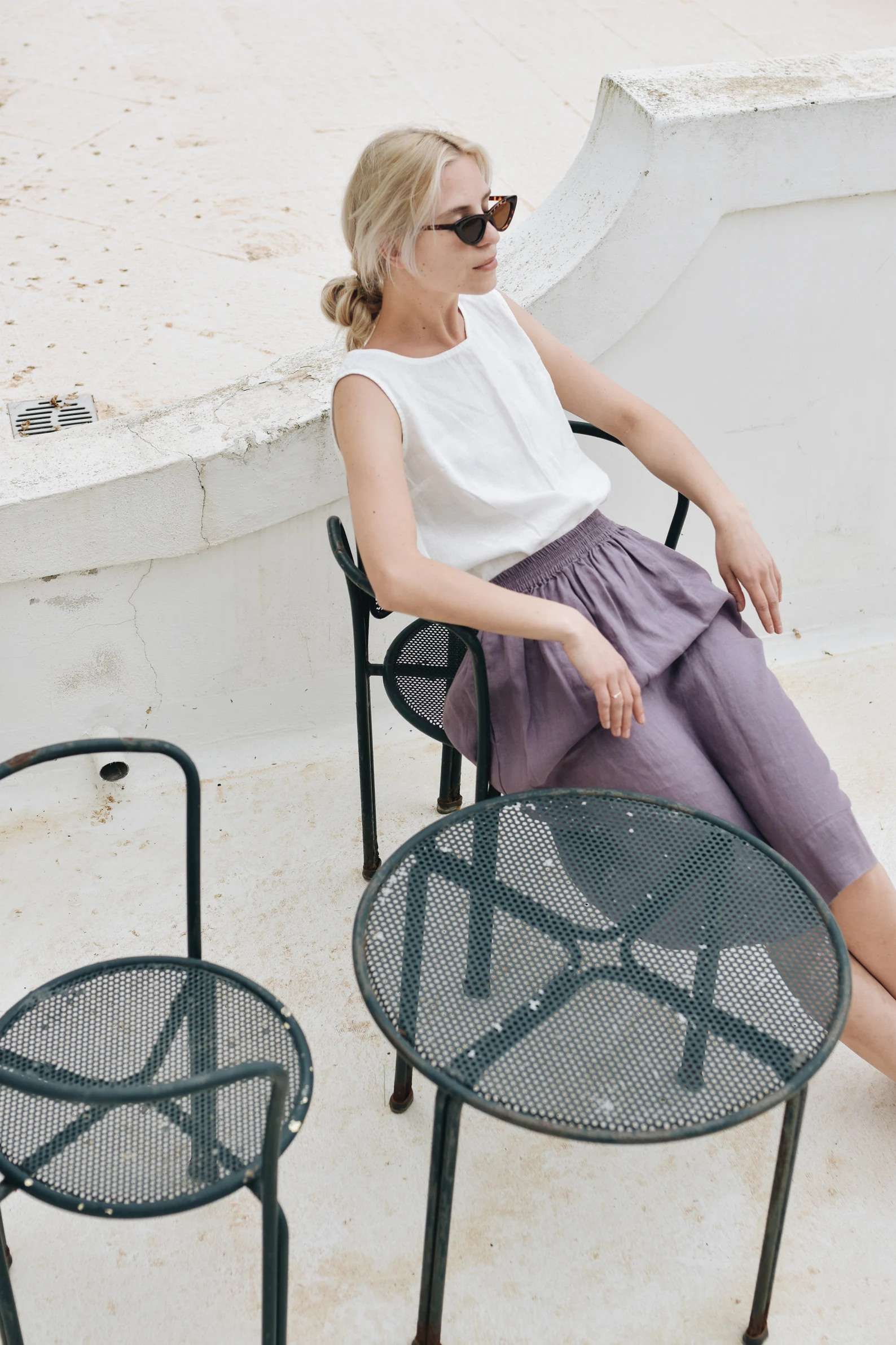 May skirt / Midi linen skirt / Simple linen skirt / High waist linen skirt / Soft linen skirt / W... | Etsy (US)