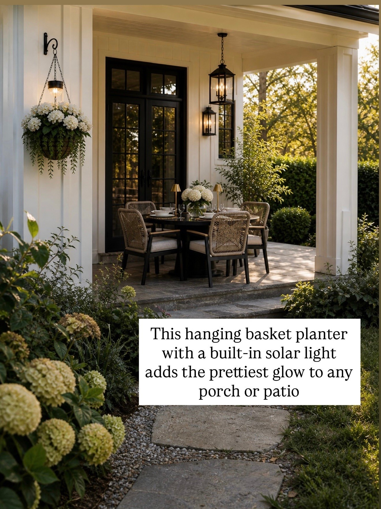 Solar Hanging Basket Planter with Light – Amazon Outdoor Decor Find 🌿✨

This hanging basket planter with a built-in solar light adds the prettiest glow to any porch or patio. The soft lighting paired with full greenery makes it feel elevated and cozy without any effort. Perfect for entryways, covered porches, or even shepherd hooks in the yard. Such an easy way to bring in texture and warmth while keeping things functional.

#outdoordecor #planters #porchdecor #solarlights #amazonfinds

#LTKHome #LTKSaleAlert #LTKSeasonal