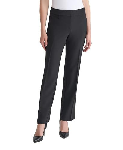 Kasper Women's Plus Size Crepe Trouser Pant, Black | Amazon (US)