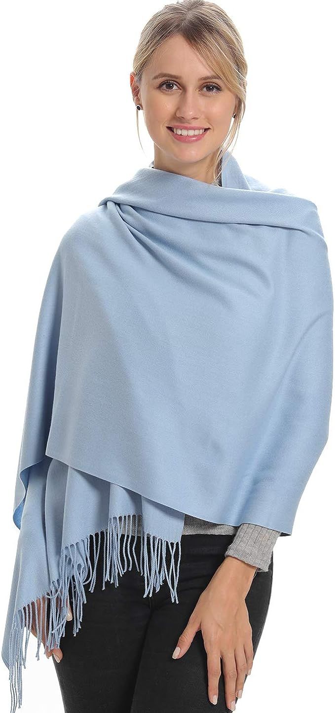 Soft Cashmere Wool Blend Scarf Wrap Pashmina Acrylic and Shawl for Women | Amazon (US)