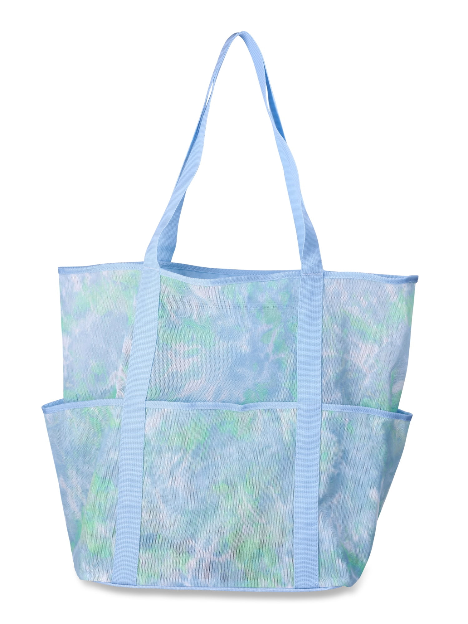 Time and Tru Women's Mesh Beach Tote, Tie Dye | Walmart (US)
