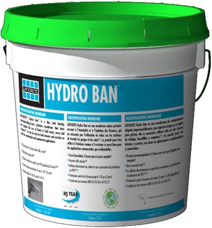 LATICRETE HYDRO BAN Waterproofing/Crack Isolation Membrane Mini Unit 1 Gallon Pail | Amazon (US)