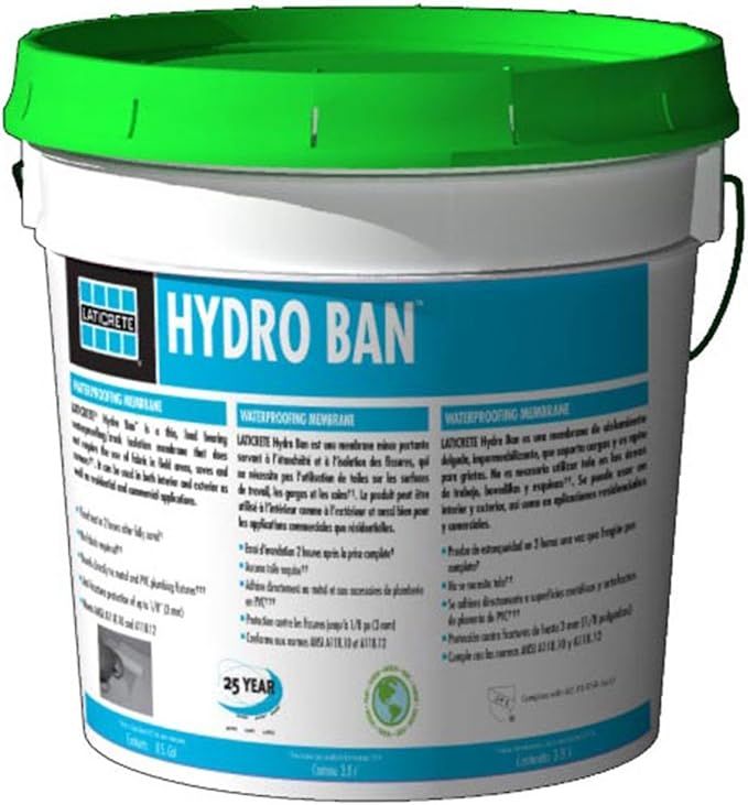 LATICRETE HYDRO BAN Waterproofing/Crack Isolation Membrane Mini Unit 1 Gallon Pail | Amazon (US)
