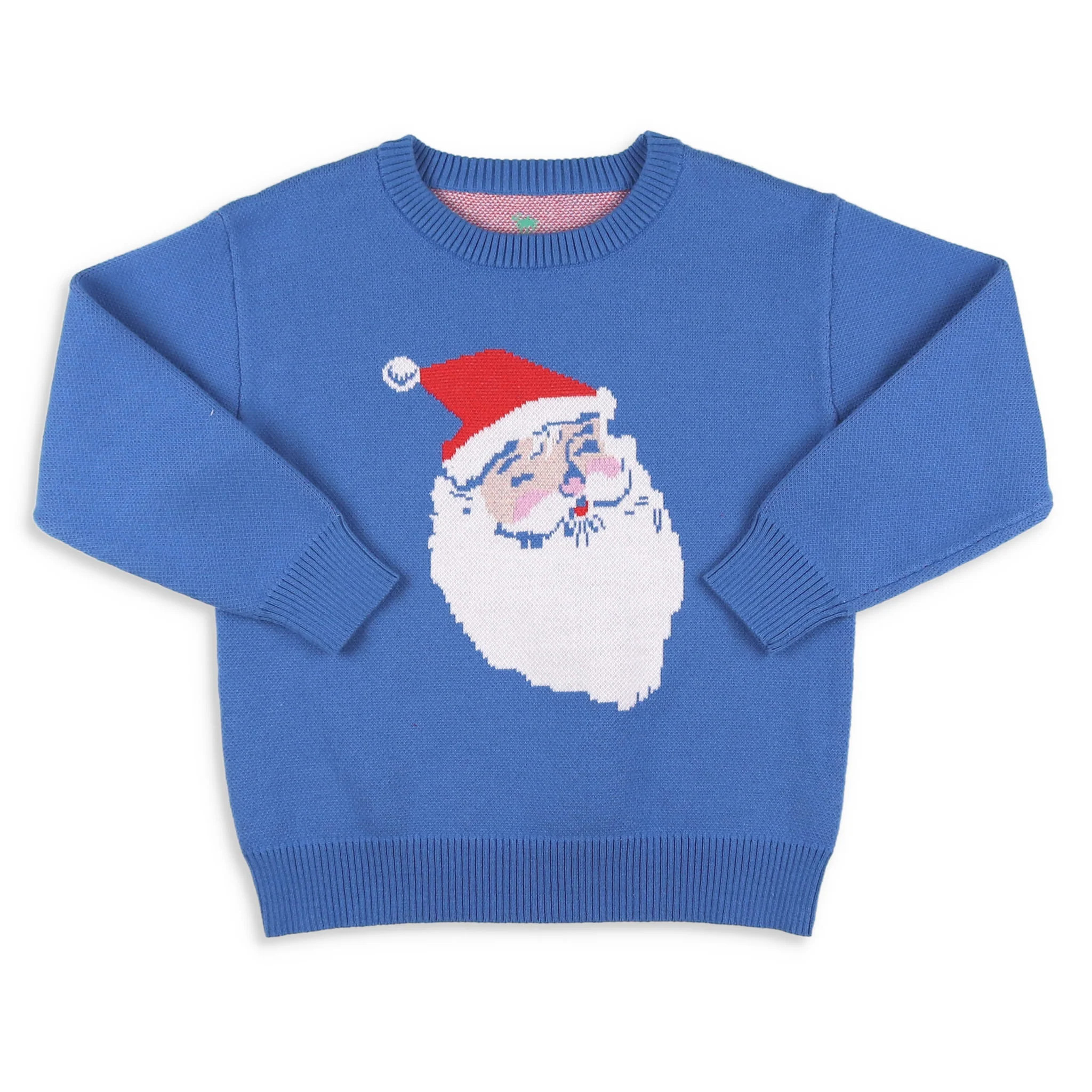 Sweater - Jolly Blue Santa | Shrimp and Grits Kids