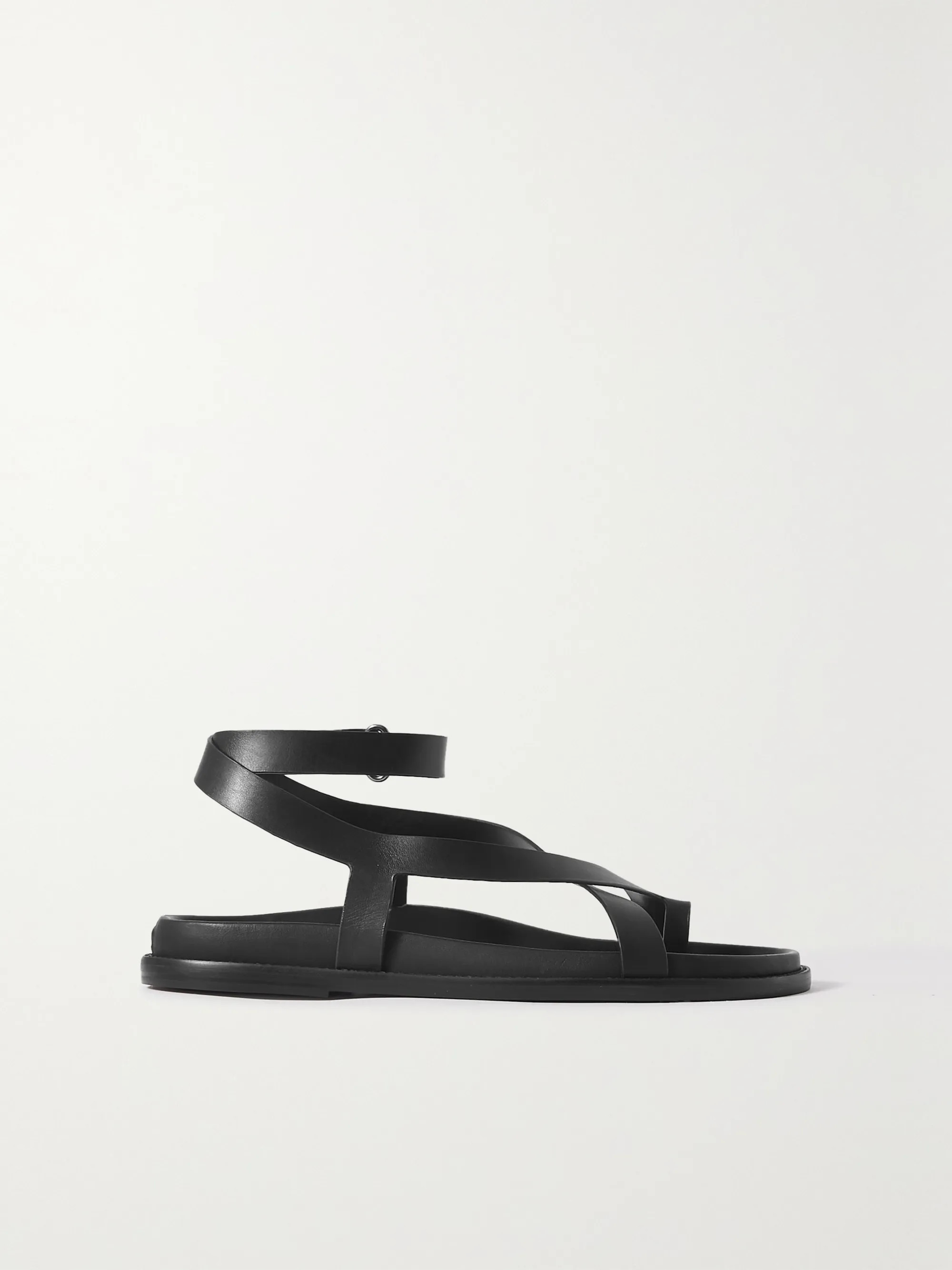 + Frankie Shop Sandalen aus Leder | NET-A-PORTER (UK & EU)