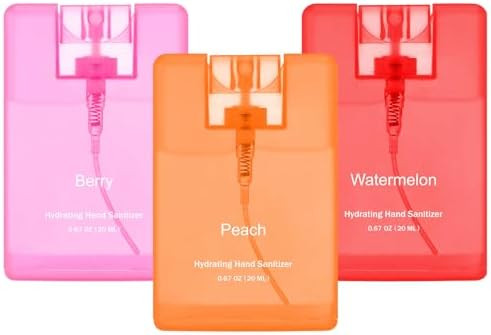 Set of 3 Hand Sanitizer Spray Travel Size, 0.67 Fl. oz | Amazon (US)
