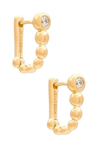 Missoma Ovate Huggies in Gold from Revolve.com | Revolve Clothing (Global)