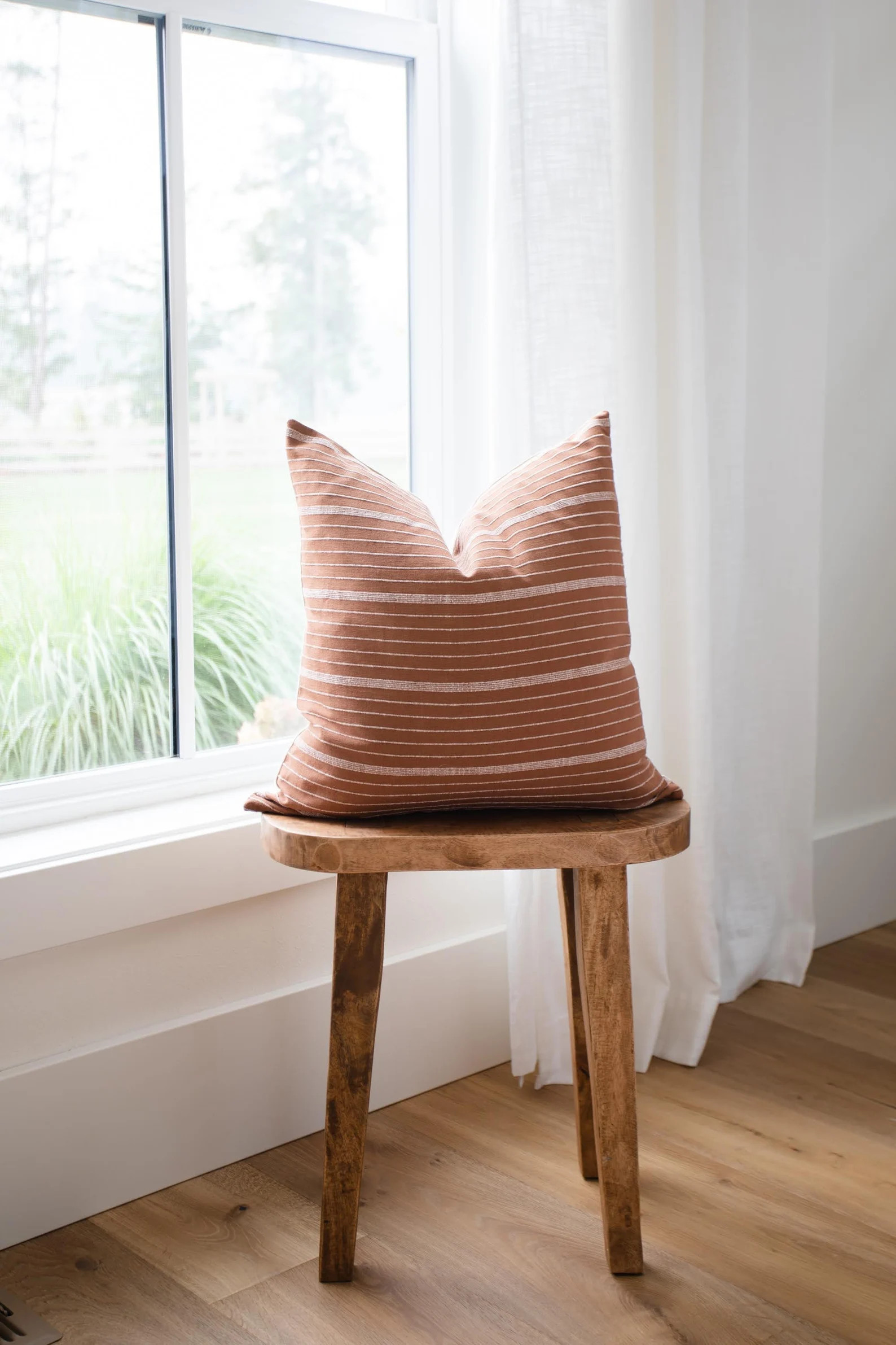 LILA Rust Linen Pillow Cover Rust Pillow Rust Throw Pillow Lumbar Pillow Red Orange Pillow Fall T... | Etsy (US)