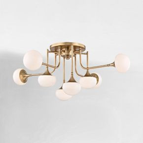 Macombs 8-Light Semi-Flush Mount (36.5") | West Elm (US)