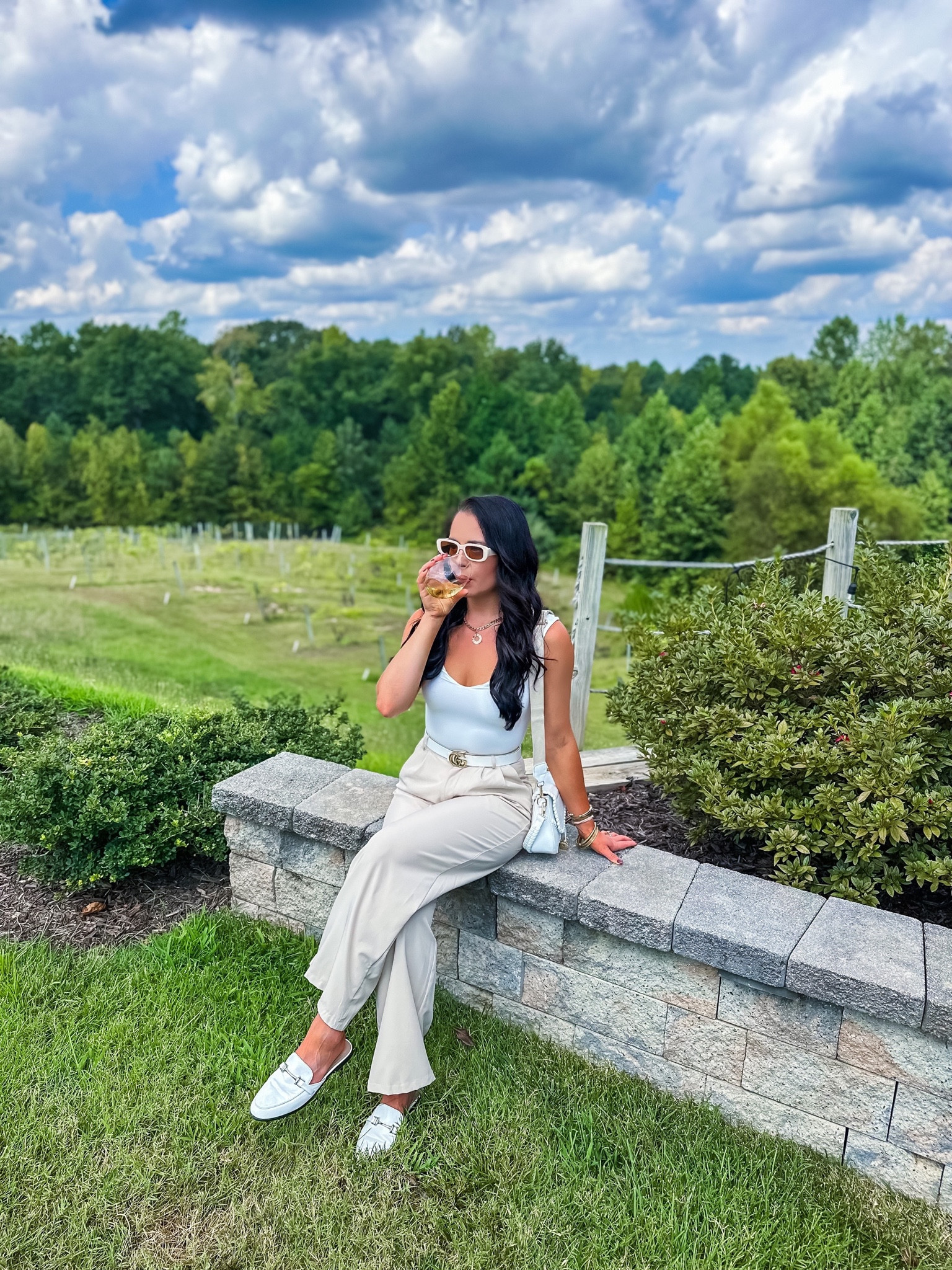 Under $35 amazon tan trousers (small, multiple colors), under $25 amazon white bodysuit (small, 5+ colors), under $10 pack of designer inspired sunglasses, under $25 amazon asymmetrical purse and under $40 amazon white and gold mules —the perfect fall transition chic look! #founditonamazon 


#LTKworkwear #LTKsalealert #LTKfindsunder50