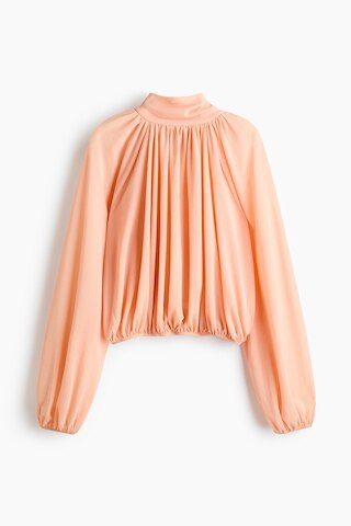H & M - Bluse mit Bindekragen - Orange - Damen | H&M (DE, AT, CH, NL, FI)