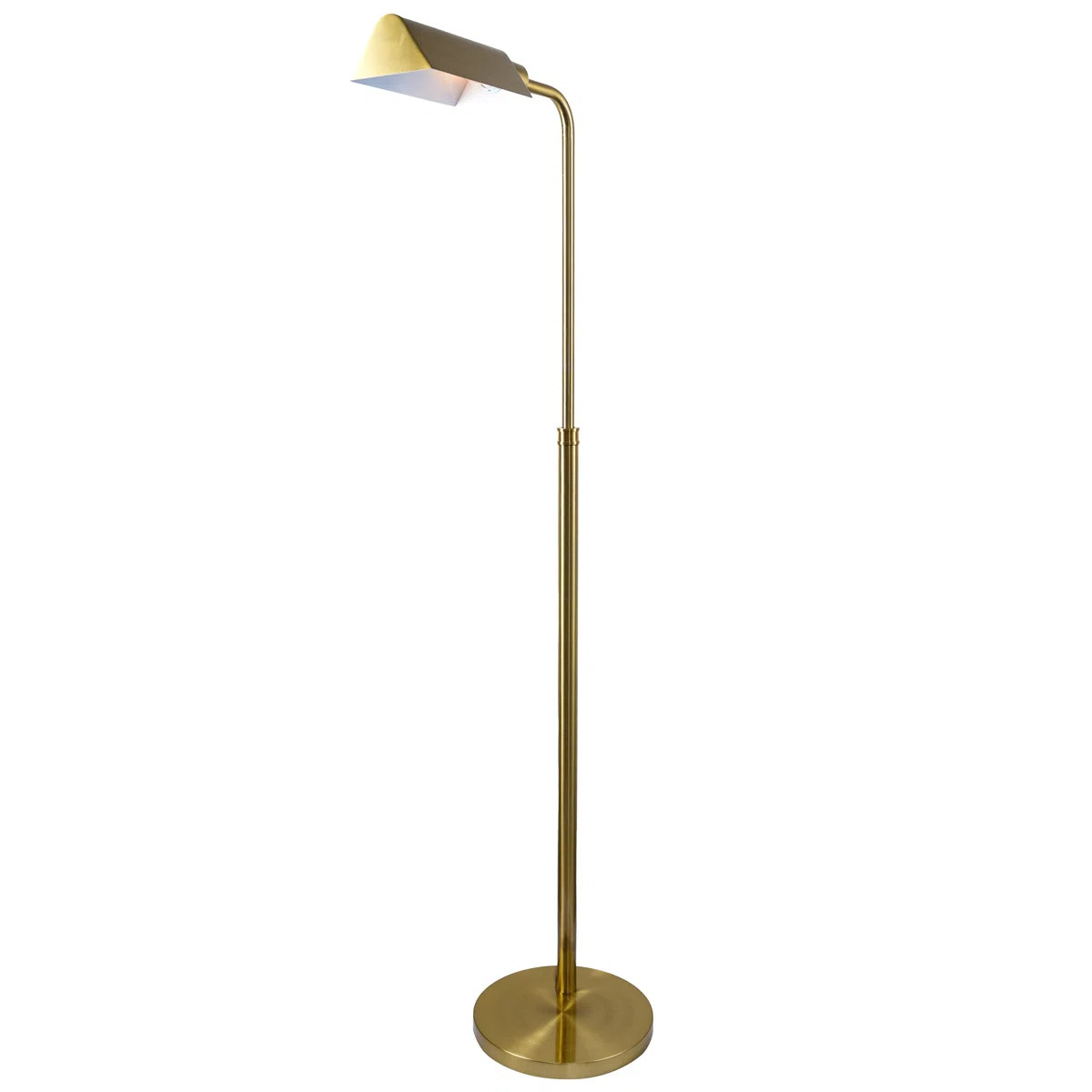 Elara Floor Lamp Gold outer and White inner | Wayfair North America