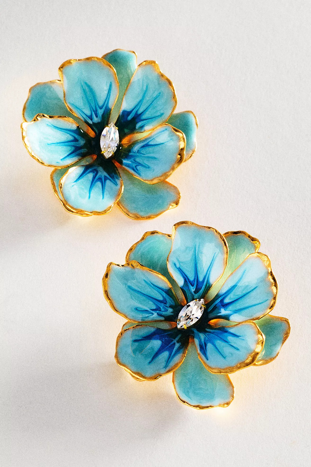 The Pink Reef Handpainted Earrings | Anthropologie (US)