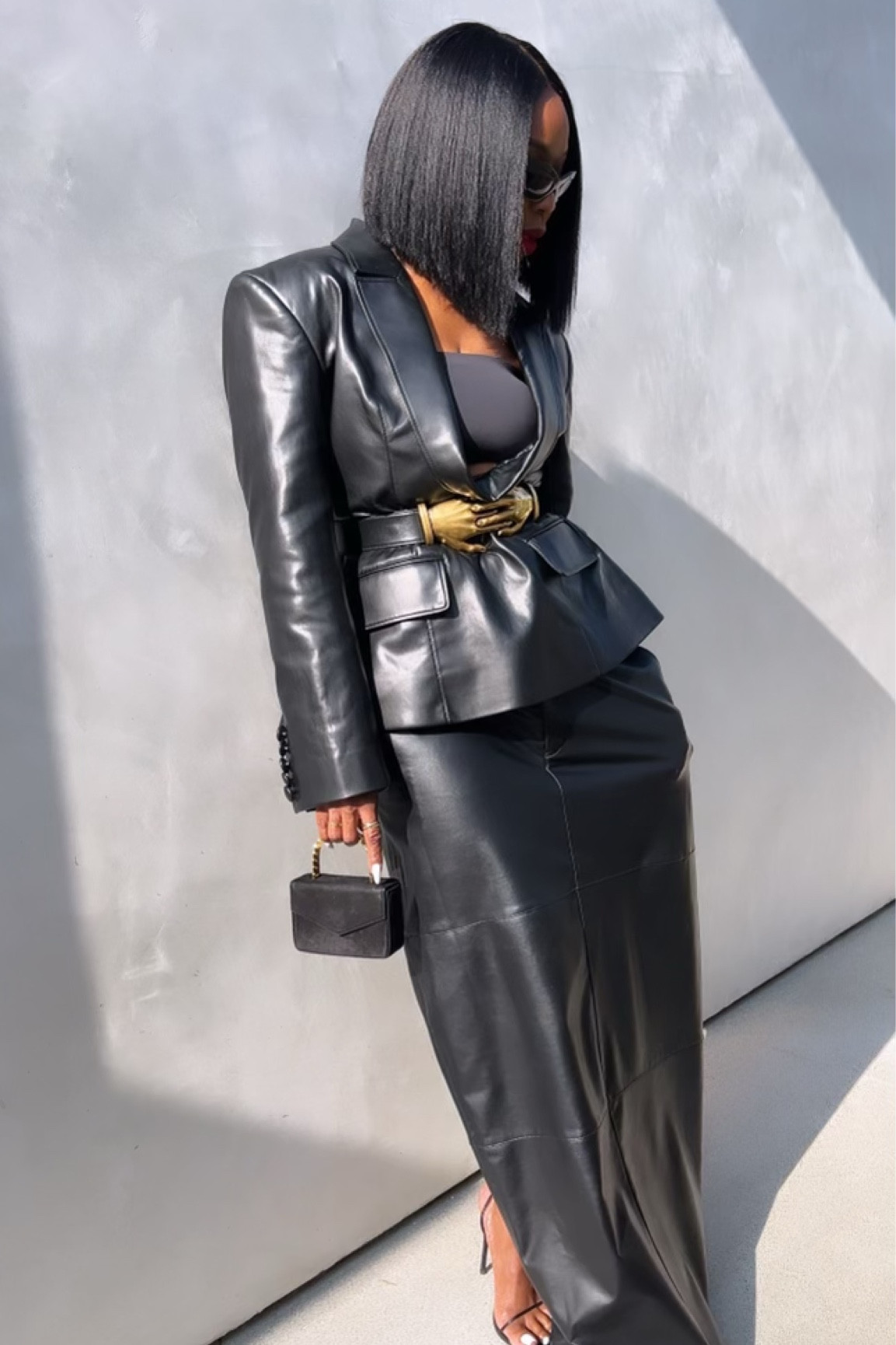 Khaite belt and Helsa skirt. Skirt is currently out of stock but linked similar.

#LTKstyletip