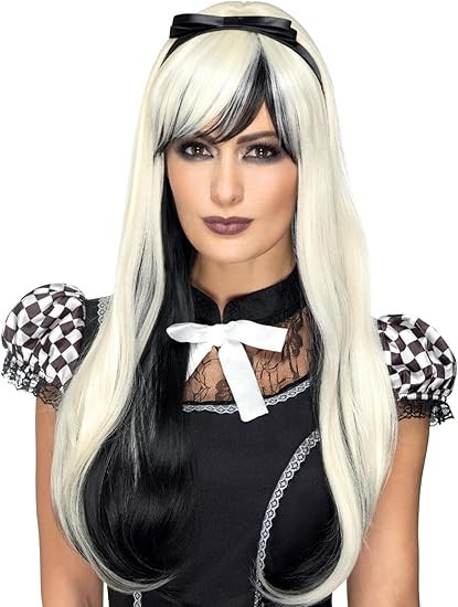 Smiffys Women's Deluxe Gothic Alice Wig | Amazon (US)